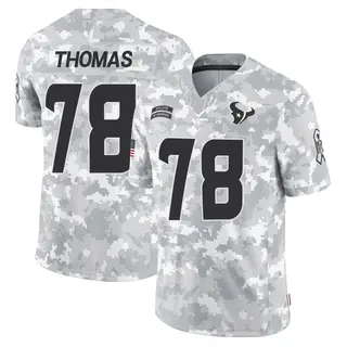 Limited Men's Zach Thomas Houston Texans Nike 2024 Salute to Service Jersey - Arctic Camo