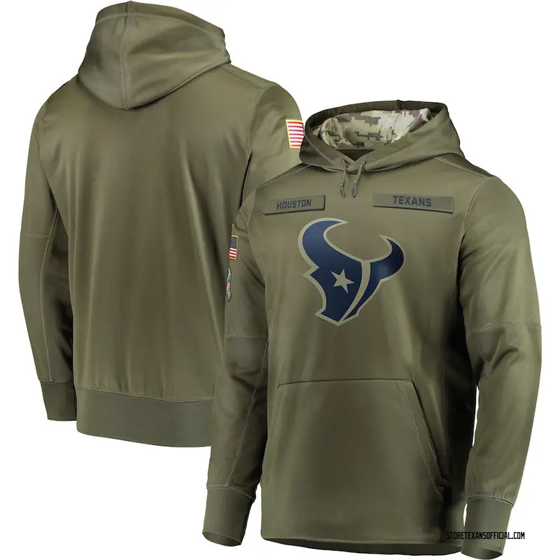 nike men's houston texans salute to service ko hoodie