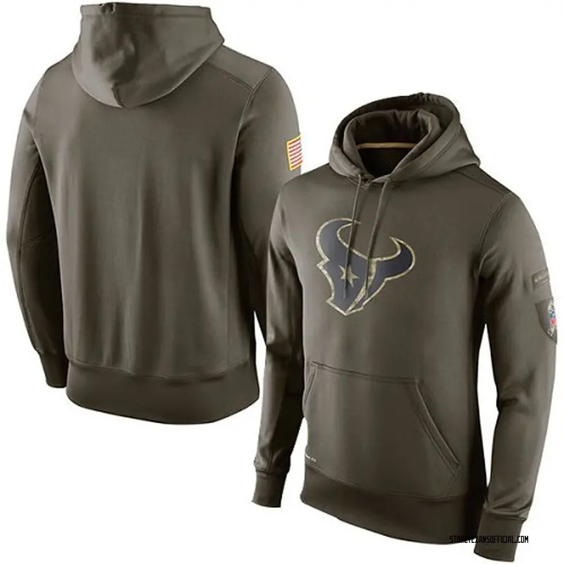 nike men's houston texans salute to service ko hoodie